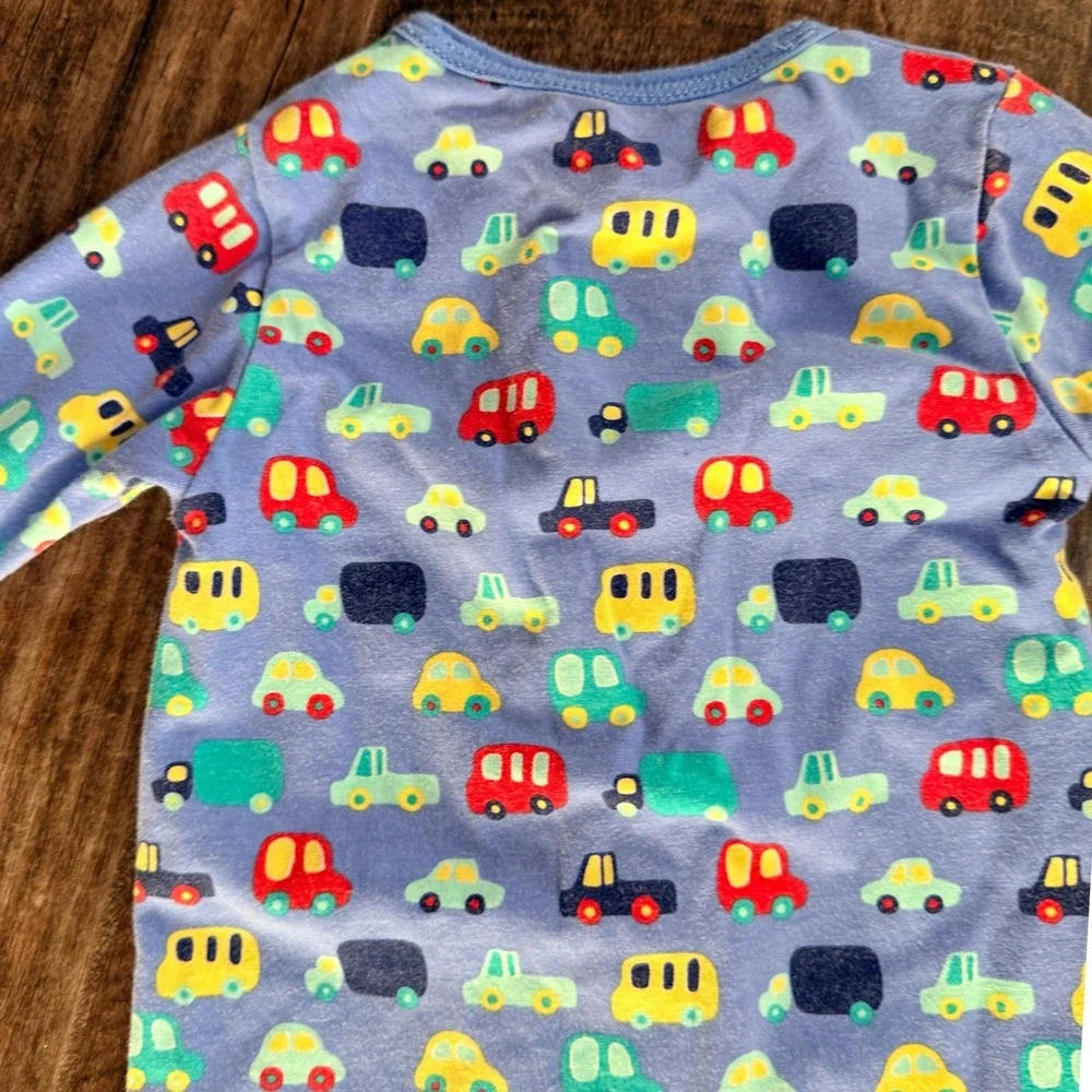 Magnetic Me Baby Blue Cars CloudStretch Magnetic Footie Sleeper,3-6 mo